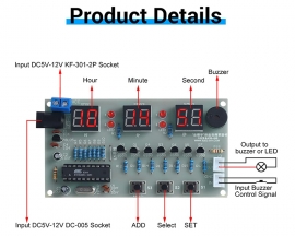 DIY Kit 6Bit Electronic Clock Alarm Counter Countdown Stopwatch Electronic Soldering Practice Learning Kits